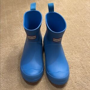 Hunter Big Kids “Play” Blue Rain Boots